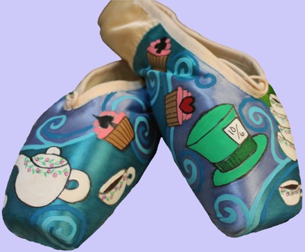 Mad Hatter's Pointe Shoe